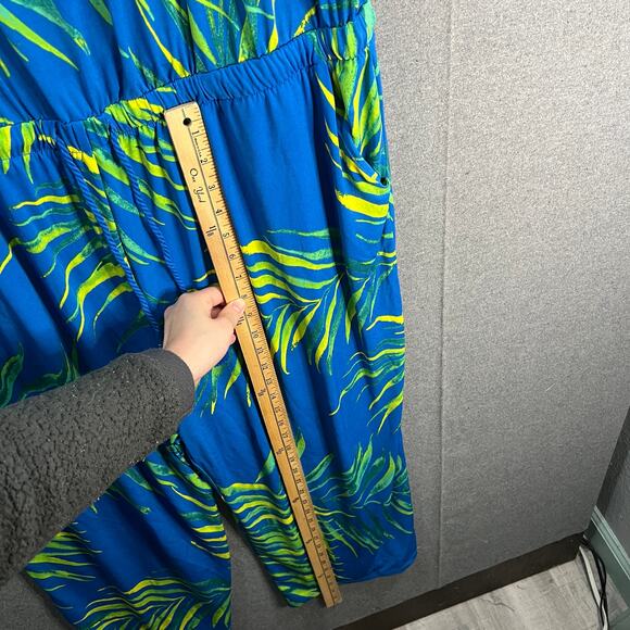 AmberNoon II Petite UPF 50 Cropped Painted Ju Sapphire Palm Petite 1X - Picture 10 of 16